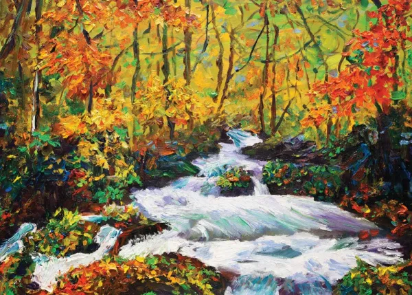 Tapeta Painting a stream