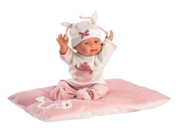 Llorens 26312 NEW BORN HOLČIČKA - realistická bábika bábätko s celovinylovým telom - 26 cm