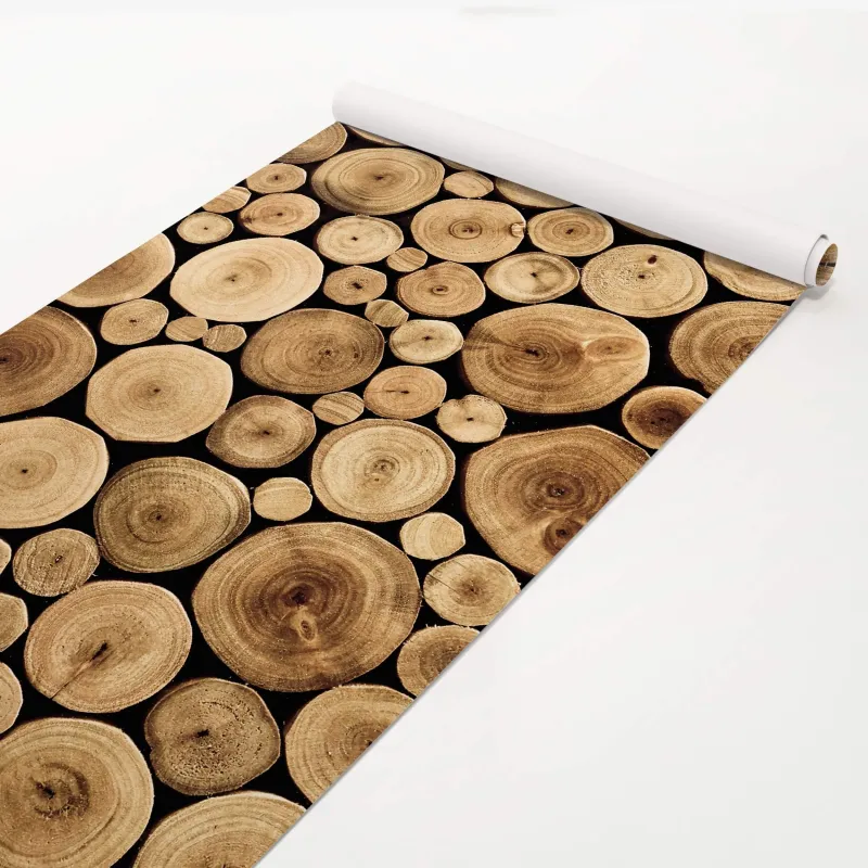 NÚtulný nábytok na palivové drevo vo fóliovom drevenom vzhľade