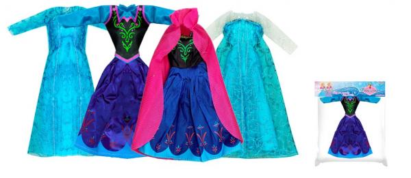 Oblečenie pre bábiku zimné kráľovstvo
