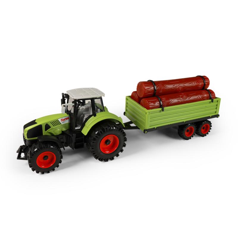 Traktor s prívesom na drevo 45 cm 1