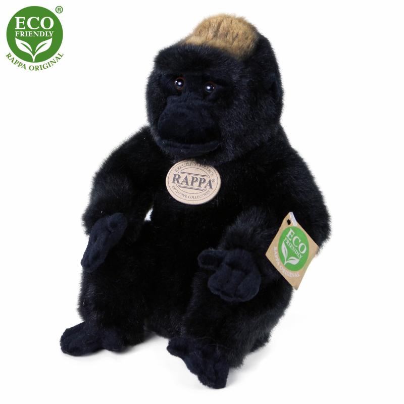 Plyšová opice gorila sediaca 23 cm ECO-FRIENDLY