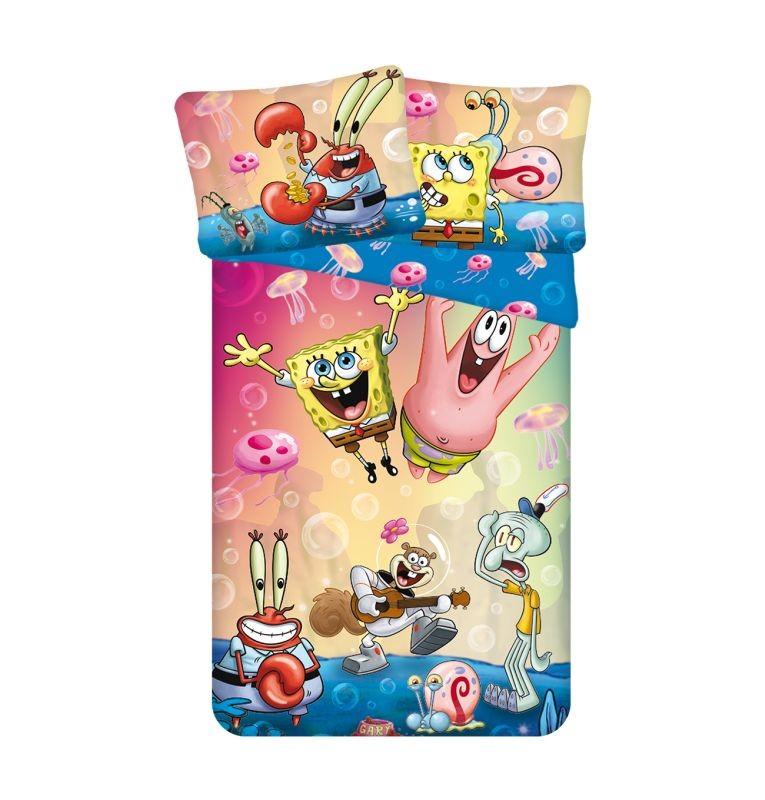 JERRY FABRICS Obliečky Sponge Bob Party micro Polyester - mikrovlákno, 140/200, 70/90 cm