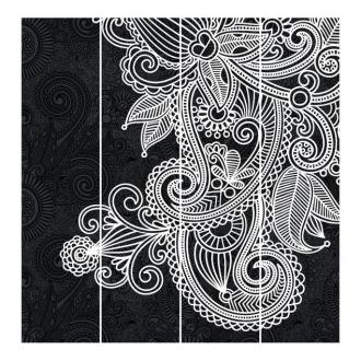 Súprava posuvnej záclony - Gotický ornament - 4 panely