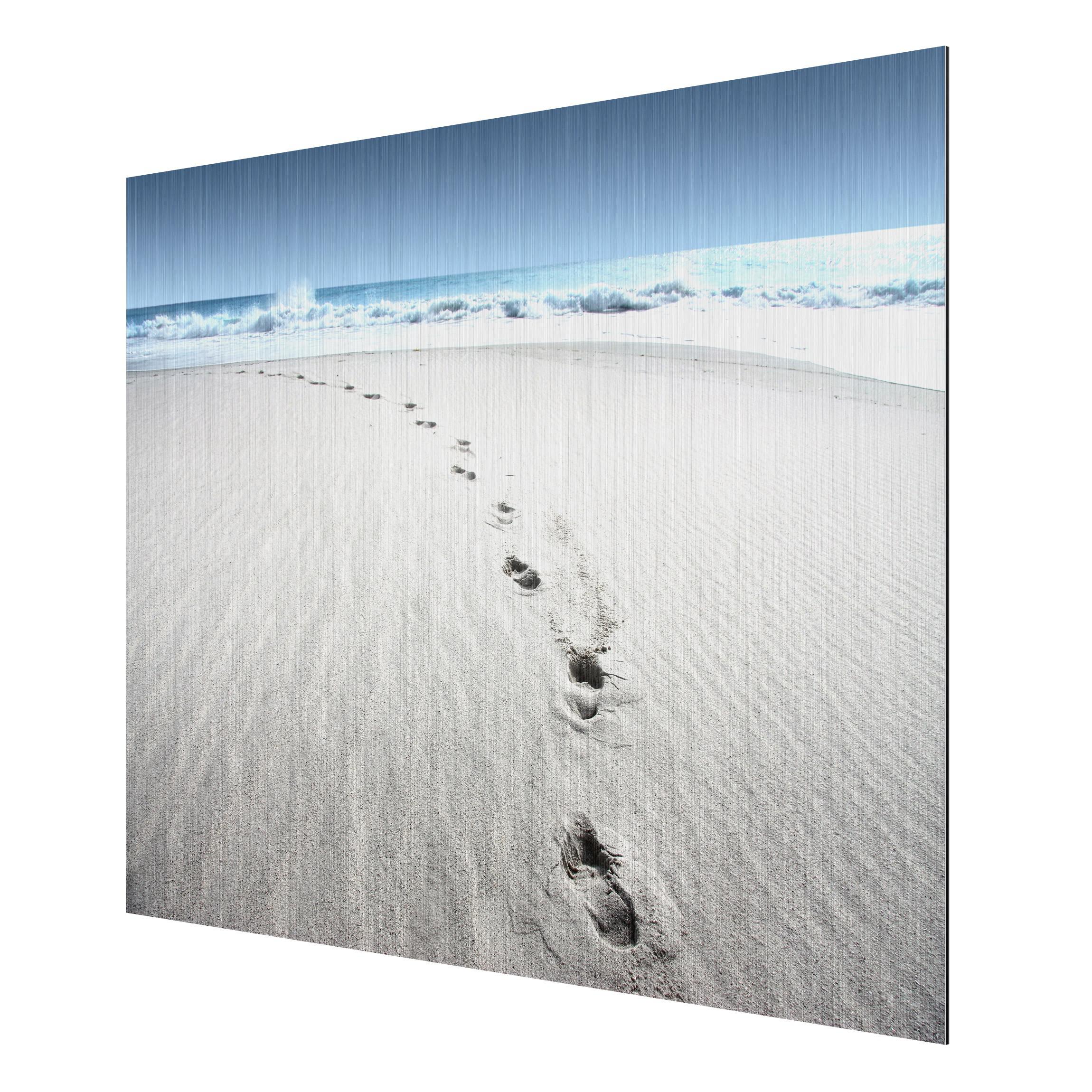 Obraz na hliníkovej doske Stopy v piesku