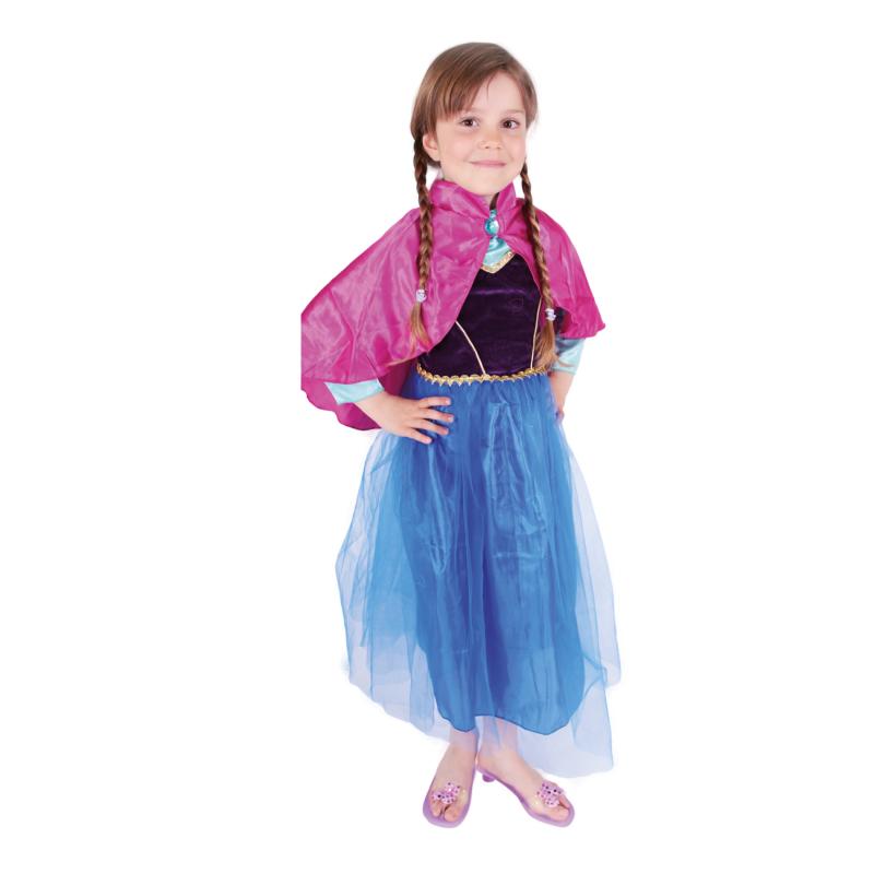 Detský kostým princezná zimná Anička DELUXE (S) e-obal