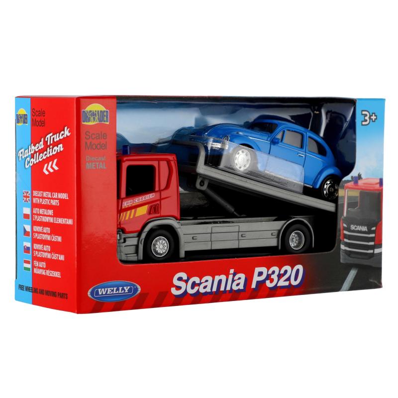 WELLY MODELY Scania P320 + Auto