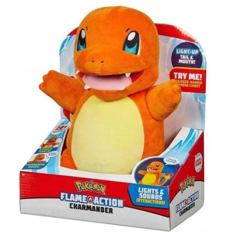 Charmander - šľahajúci plameň - interaktívna plyš