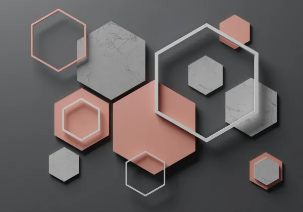 Tapeta 3D hexagon