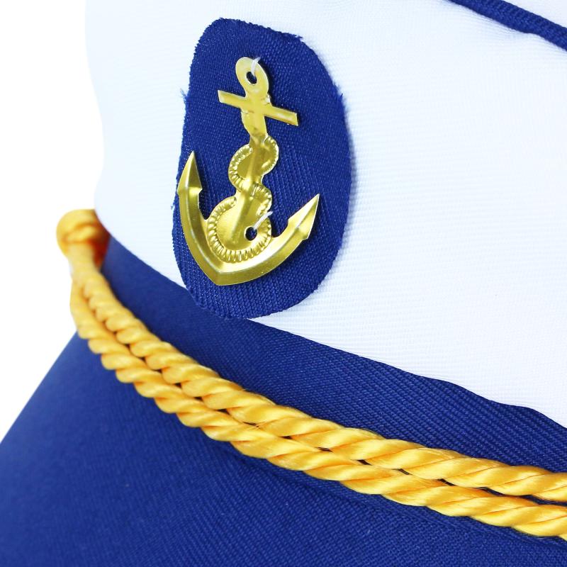 Detská čiapka kapitán námorník modrá