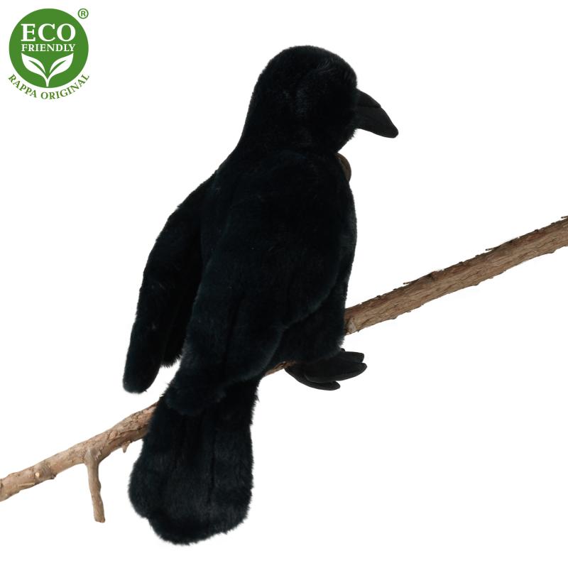 Plyšová vrana čierna 25 cm ECO-FRIENDLY