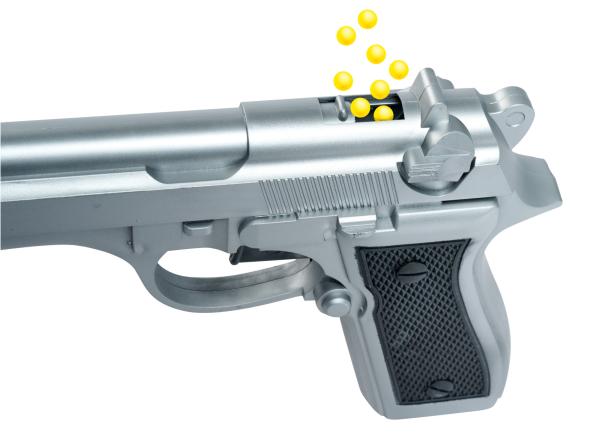Guľôčková pištoľ s muníciou 21 cm