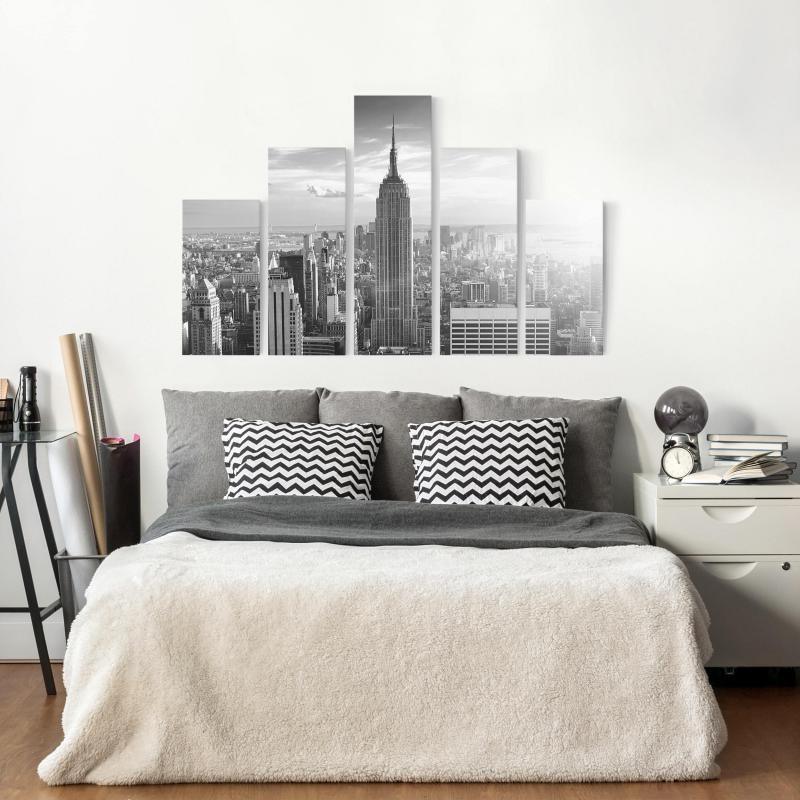Päťdielny obraz Panoráma Manhattanu