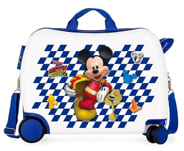 JOUMMABAGS Detský kufrík na kolieskach Mickey Good Mood MAXI ABS plast, 50x39x20 cm, objem 34 l