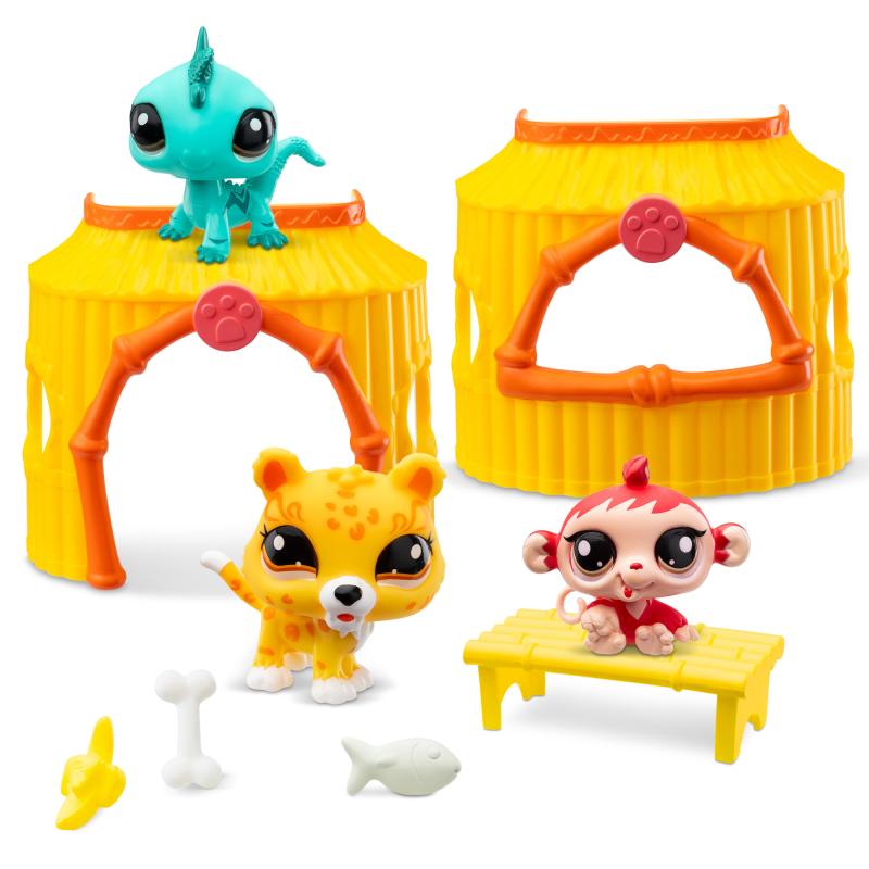 Littlest Pet Shop 3 figurky Džungle 2