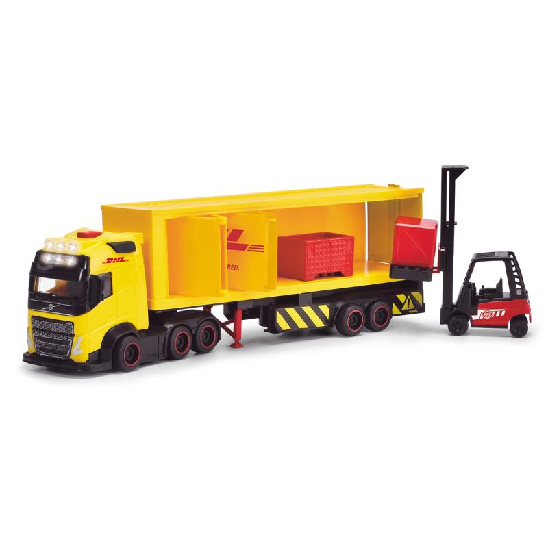 DHL Nákladné auto Volvo FH 16 s vysokozdvižným vozíkom 35 cm