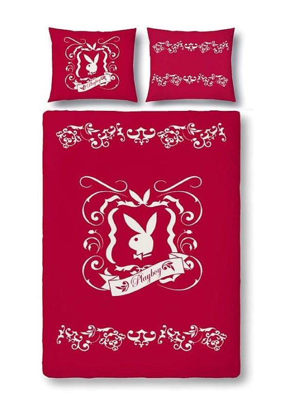 Vaneshome Obliečky Playboy Tatoo red micro Polyester, 155/220, 80/80 cm