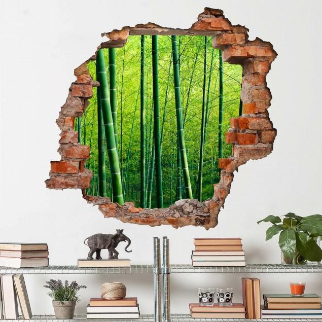 Samolepka na stenu Bambusový les