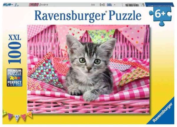 RAVENSBURGER Puzzle Roztomilé mačiatko XXLpapír, 100 dílků