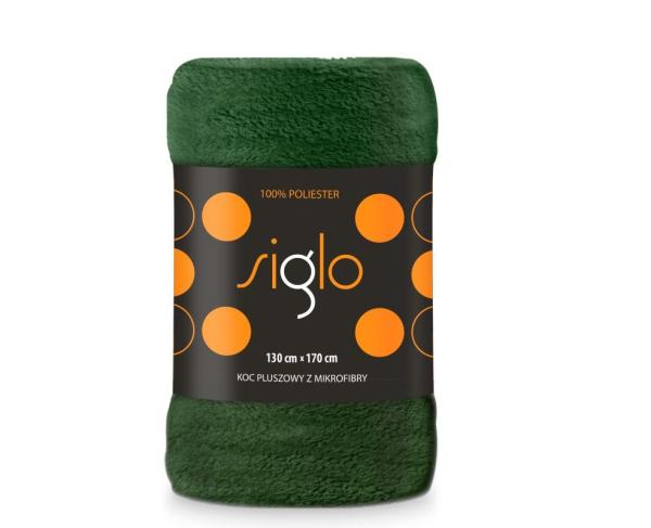 FARO Deka mikroplyš super soft fľaškovo zelená  Polyester, 130/170 cm