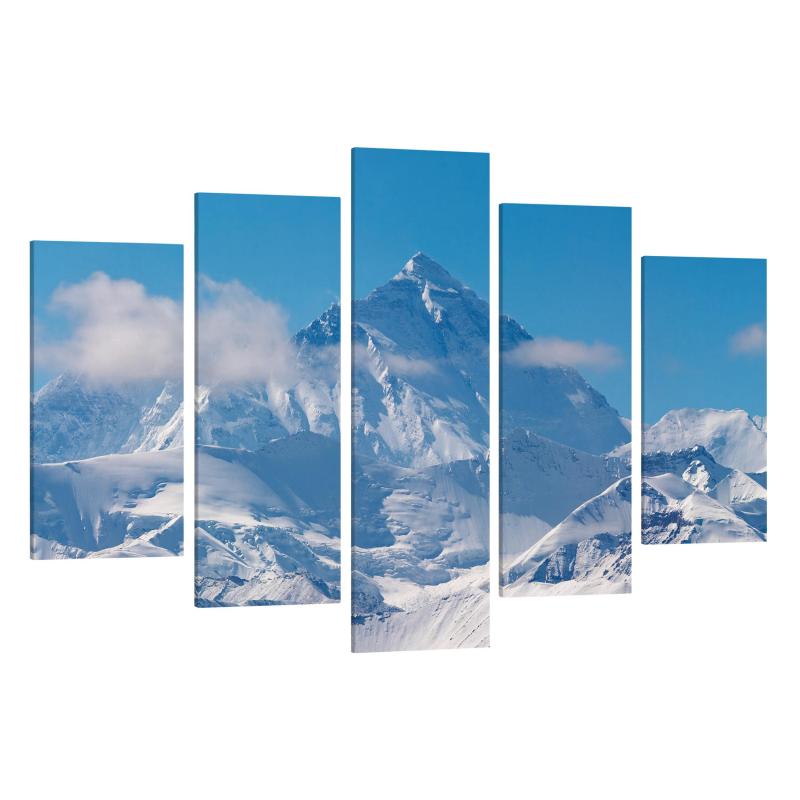 Päťdielny obraz Mount Everest