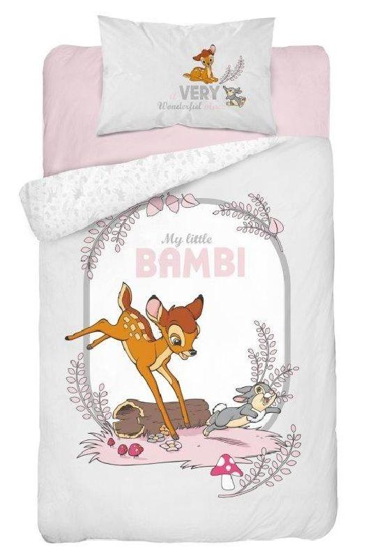 DETEXPOL Obliečky do postieľky Little Bambi greyBavlna, 100/135, 40/60 cm