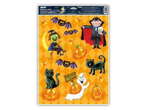 Okenná fólia halloween gliter HA001