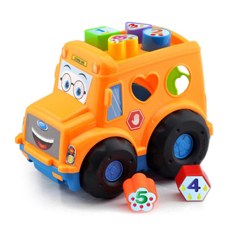 Vkladačka baby autobus pre najmenších oranžový