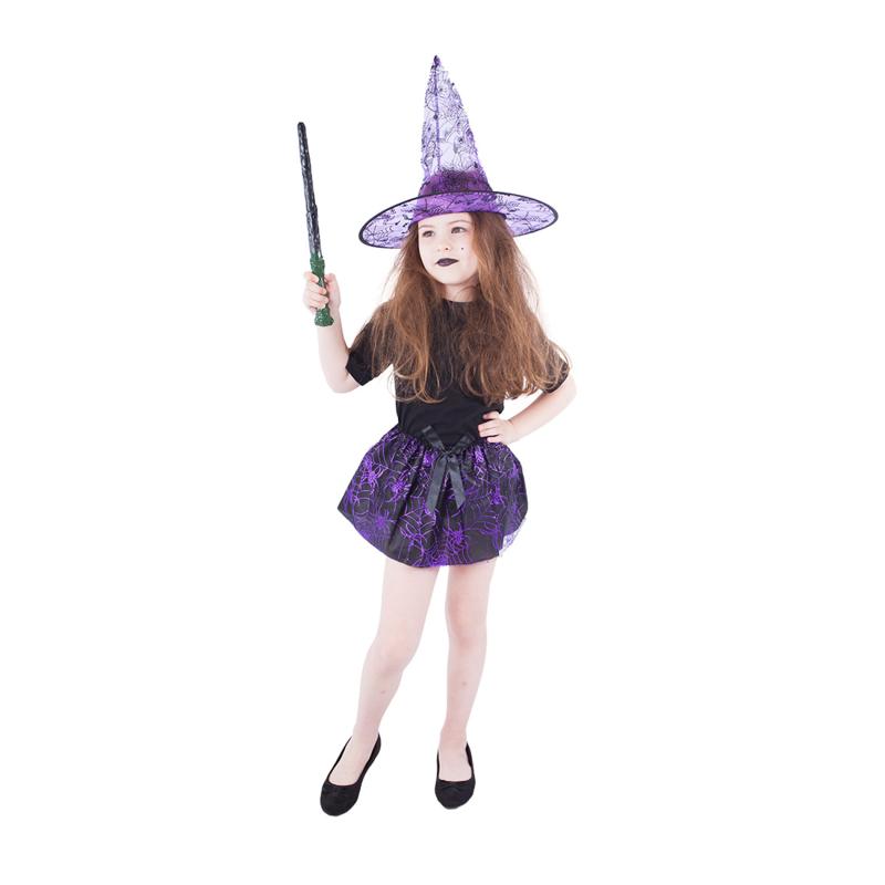 Detská sukňa pavučina s klobúkom, Čarodejnice / Halloween