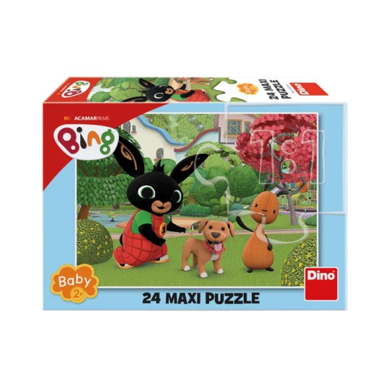 Puzzle 24 maxi Bing so psíkom
