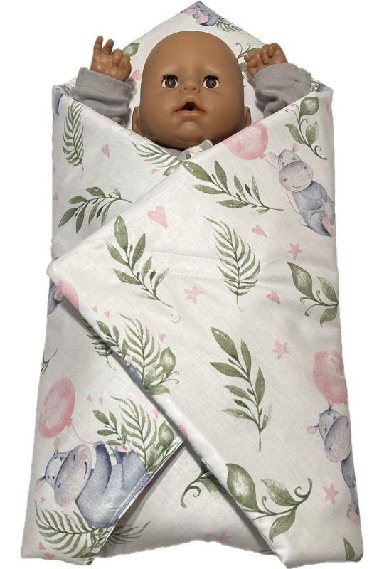 SDS Rýchlozavinovačka pre bábiky Hrošíky baby Bavlna, výplň: Polyester, 1x 60x60 cm