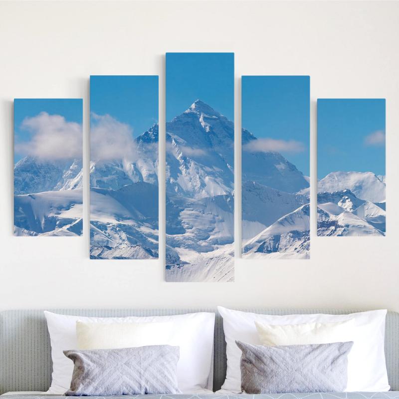 Päťdielny obraz Mount Everest