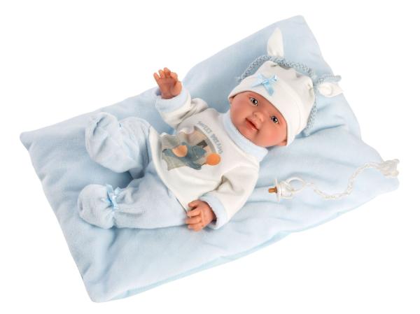 Llorens 26311 NEW BORN CHLAPČEK - realistická bábika bábätko s celovinylovým telom - 26 cm