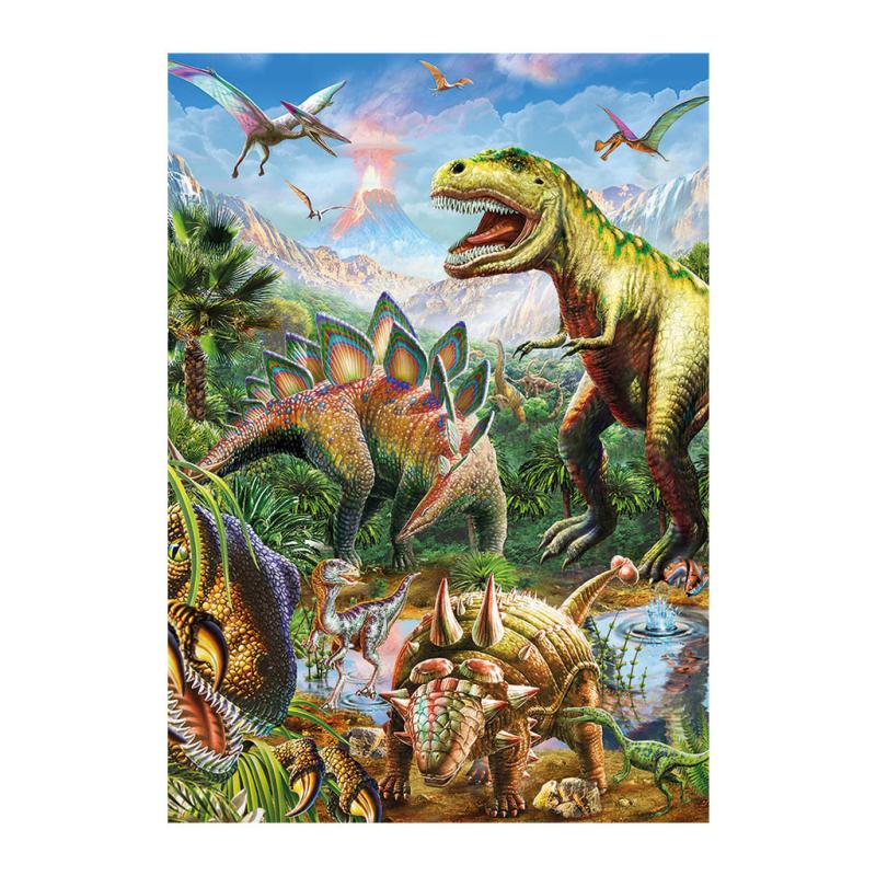 Puzzle 100XL Svet dinosaurov neon