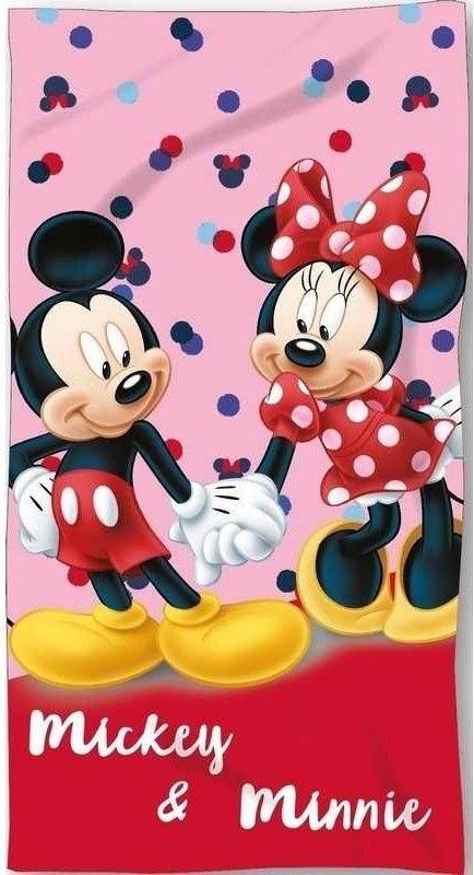 FARO Osuška Micro Mickey a Minnie Polyester, 70/140 cm