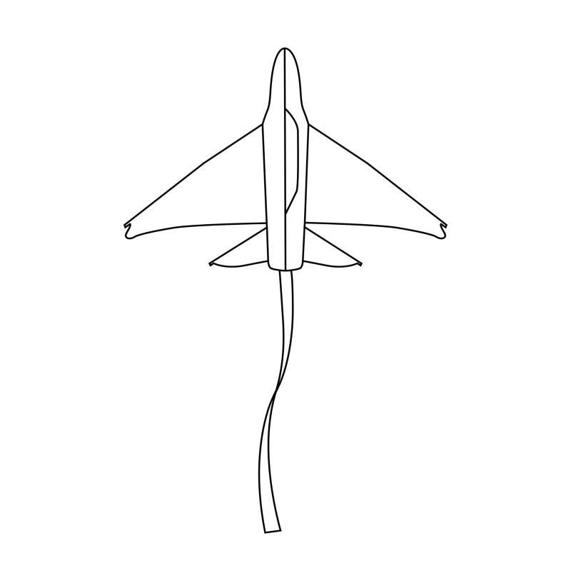 Lietajúci šarkan lietadlo 140 cm