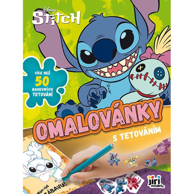 Omaľovánka s tetovaním Lilo & Stitch