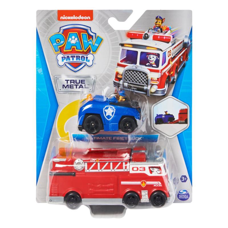 PAW PATROL HASIČSKÝ VOZ DIE-CAST S AUTOM - poškodený obal