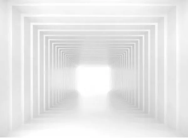 Tapeta 3D white corridor