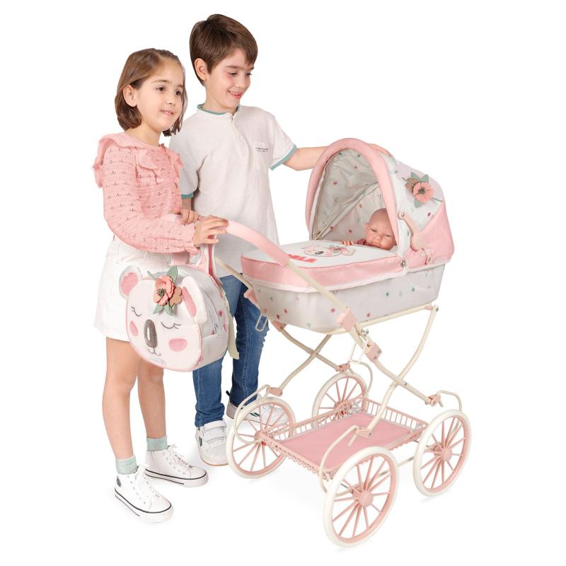 DeCuevas 80079 Skladací kočík pre bábiky s batôžkom KOALA 2024 - 81 cm