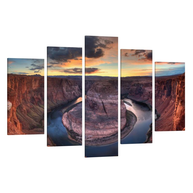 Päťdielny obraz Colorado River Glen Canyon