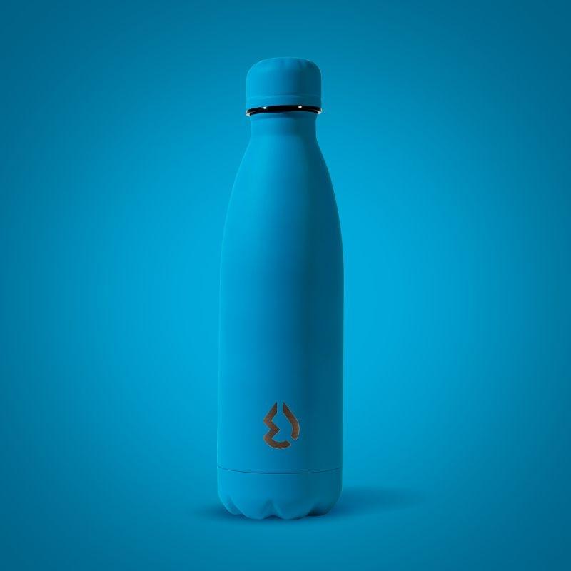 Water Revolution Nerezová Termo fľaša na pitie fluo modrá  Potravinářská nerezová ocel 18/8, 500 ml