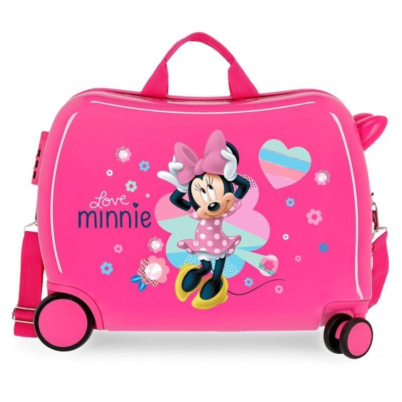 JOUMMABAGS Detský kufrík na kolieskach Minnie Love MAXI ABS plast, 50x38x20 cm, objem 34 l