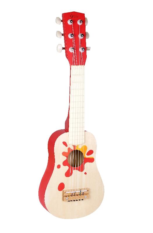 Detská drevená gitara 6 strún