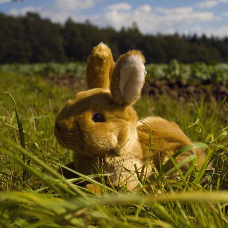 Plyšový králik hnedý ležiaci 23 cm ECO-FRIENDLY