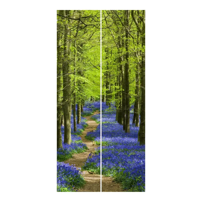 Súprava posuvnej záclony - Chodník v Hertfordshire -2 panely