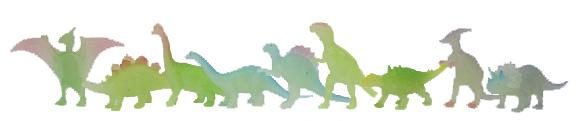 Dinosaury svieti v tme 9 ks vo vrecku