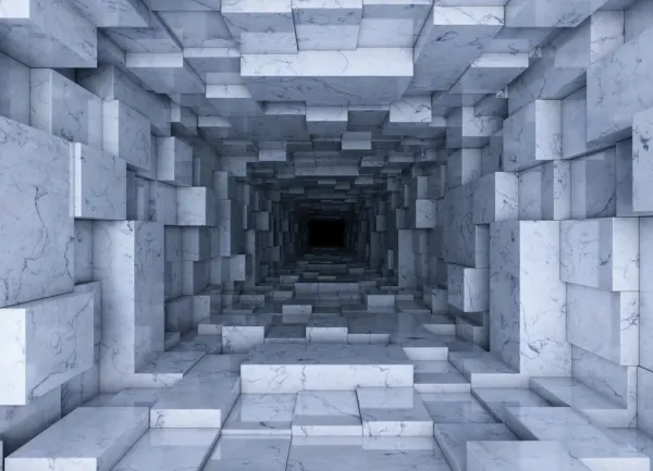 Tapeta 3D marble tunnel