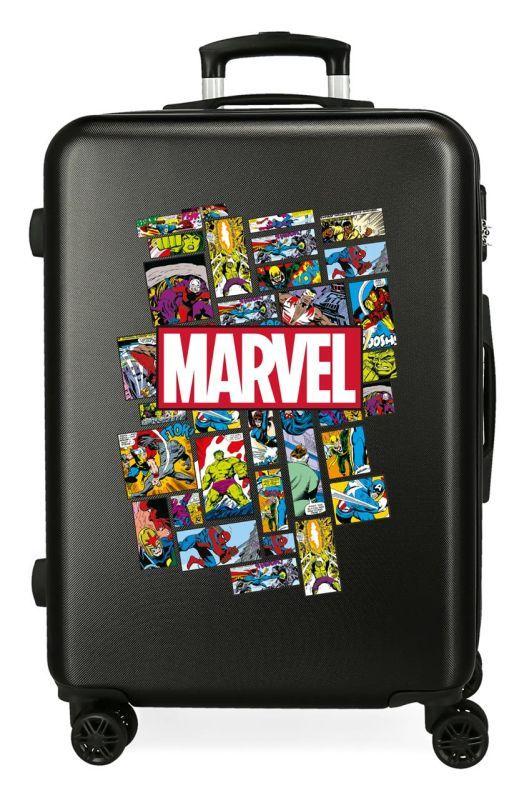 JOUMMABAGS Cestovný kufor ABS Comic Marvel Black ABS plast, 68 cm