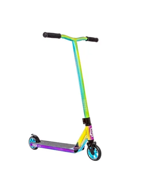 Freestyle kolobežka Crisp Surge Scooter - Chrome Blue / Green / Purple